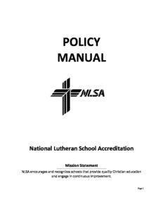 01 NLSA Policy Manual 1-2016 – ORIGINAL | LuthEd